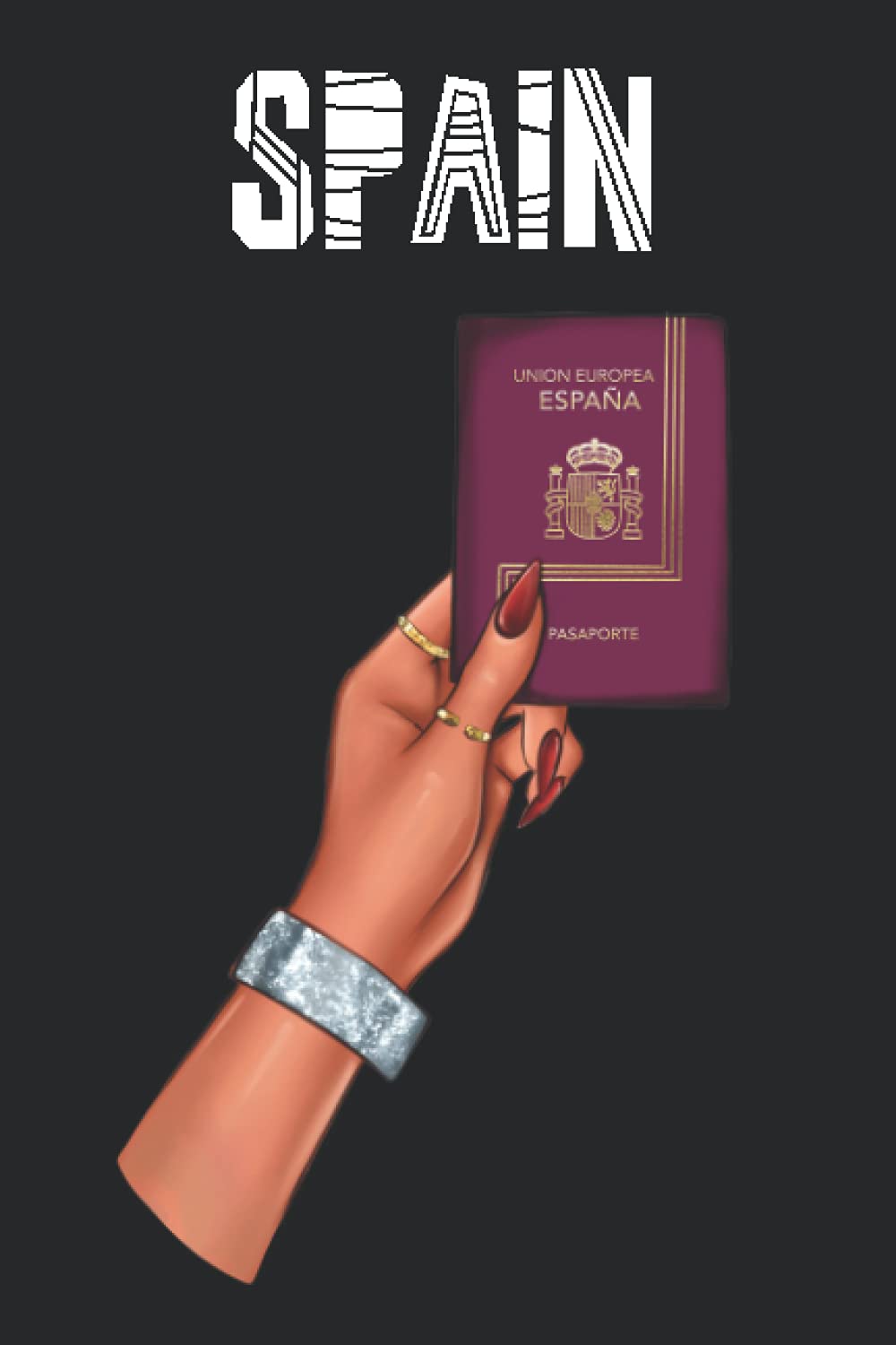 Spain: Passport Notebook, Premium Passport Journal, Idea Journal, Project Planner & Brainstorming Notebook Tourists Planner 120 pages, 6x9"