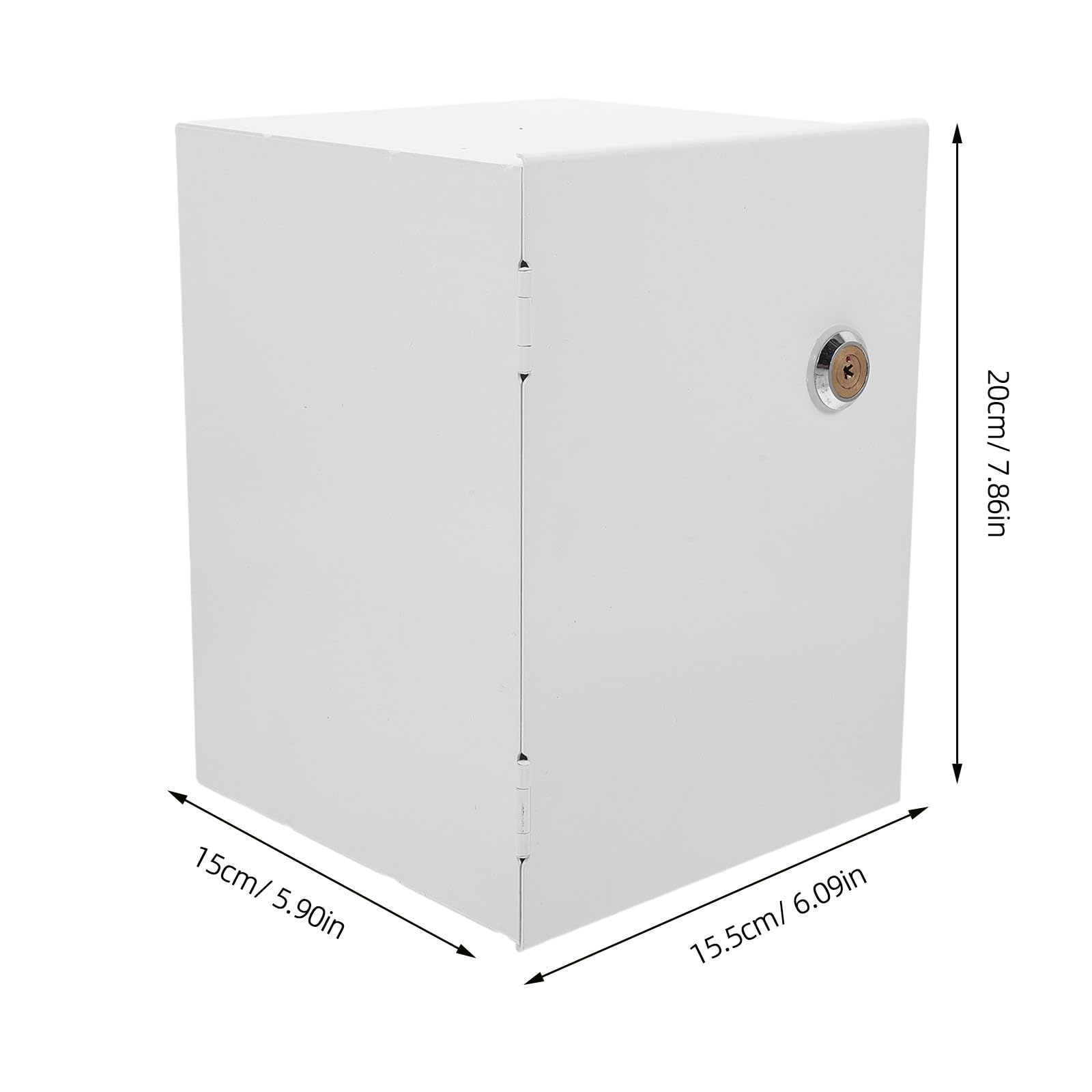 Caja Protectora para Regleta y Alargador con Tapa Cerrable, 20x15x15 Cm