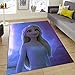 GOOCO Teppiche Cartoon Blau Gefroren Prinzessin ELSA Anna Olaf Kinder Jungen Mädchen Krabbeln Spielmatte Schlafzimmer Dekor Teppich Indoor Badezimmer Teppich