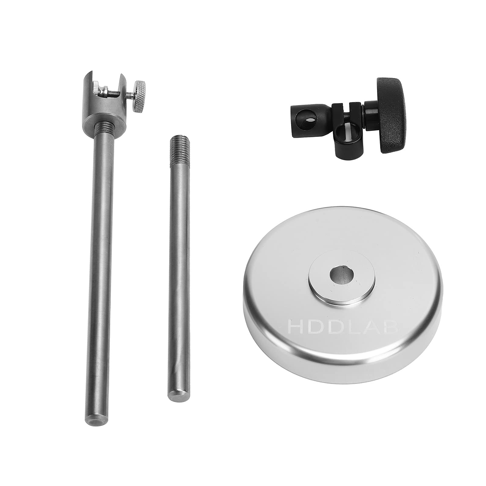 Lazmin112 Accesorio de Cabezal Magnético de Disco Duro, 2.5in 3.5in Herramienta de Fijación de Cabezal de Disco Duro Ajustable de 360 ​​Grados, Fácil de Instalar