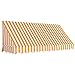 Produktbild SEESEE.U Patio Markisenüberdachung | Wand-Bistro-Markise | Garten Sonnenschutz Shelter | 250x120 cm Orange und Weiß