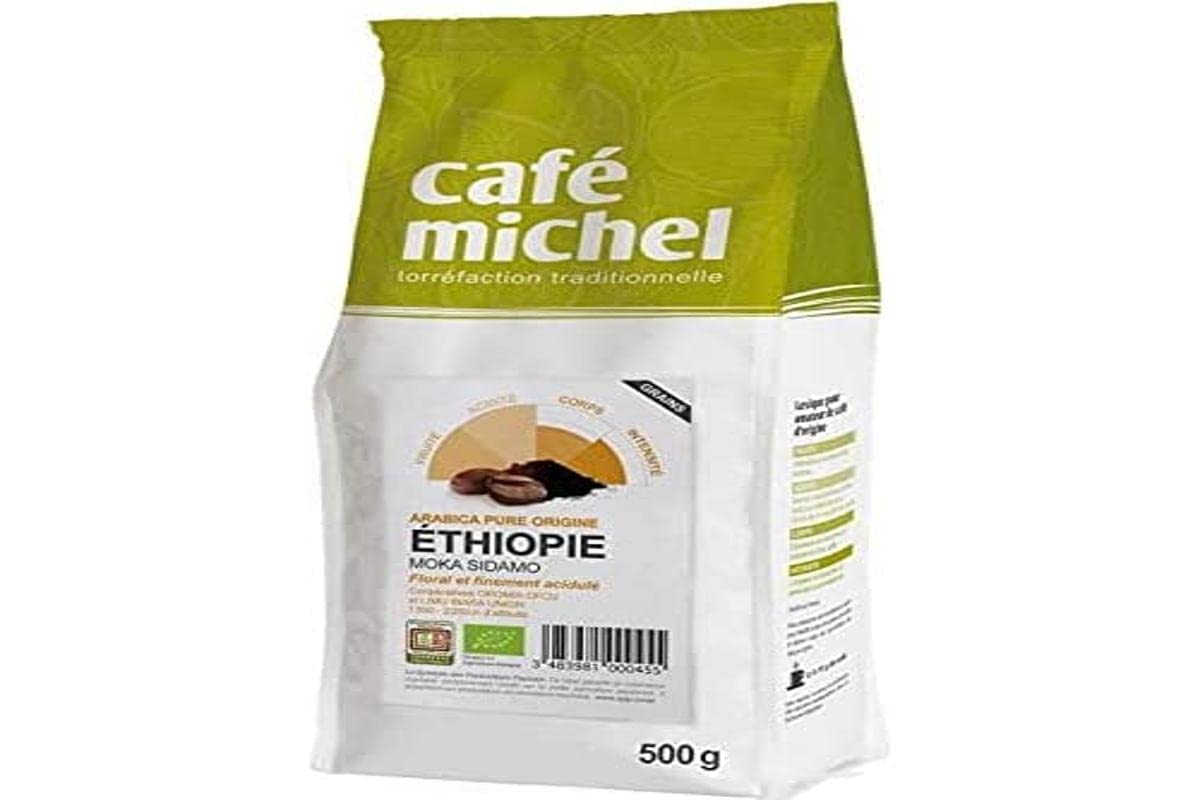 Granos de café de Etiopía Sidamo 500 g