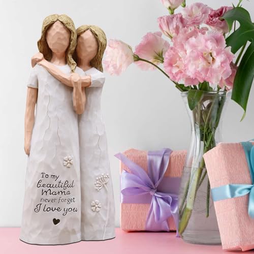 Figurita Decorativa de Madre e Hija en Resina miniatura 2