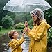 6 Pcs Rain Bonnet with Visor Clear Waterproof Plastic Rain Hat with Brim Protect Hairstyle Portable for Women Men (Clear)