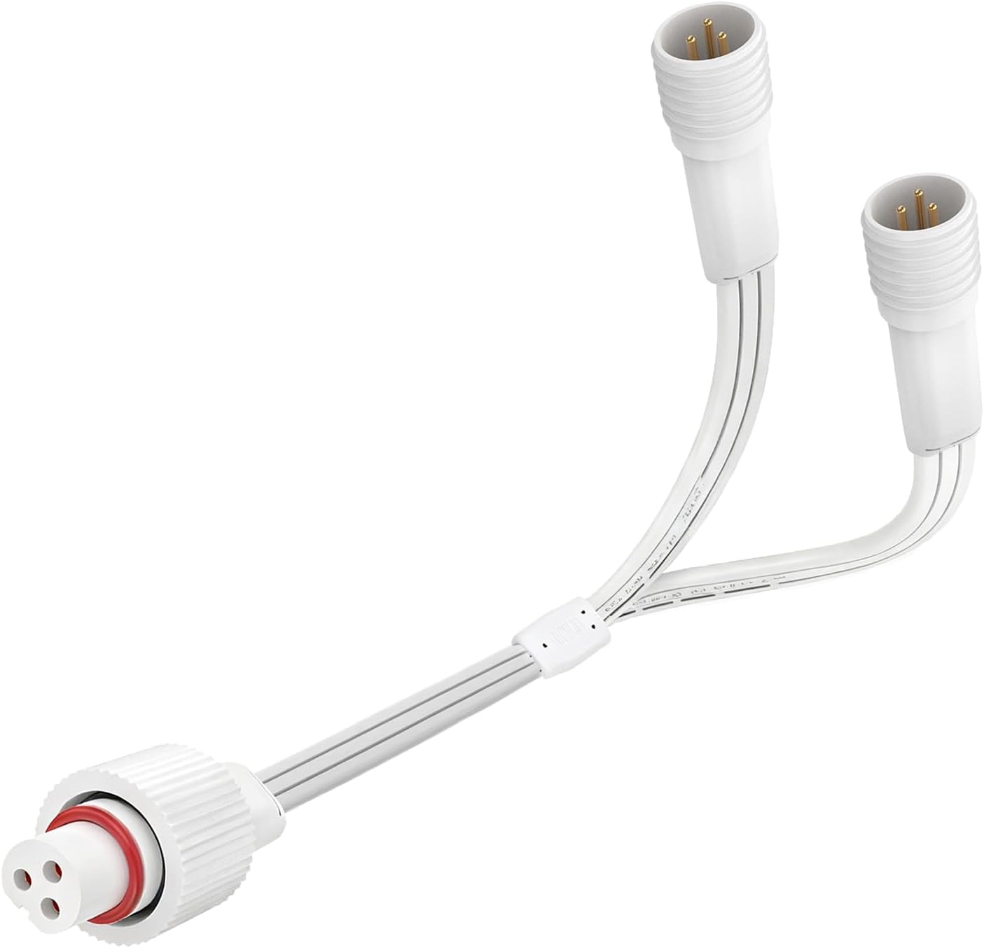 IP68 Waterproof Extension line of Y-Shaped Separator Used for Outdoor Permanent lamp of Govee is Compatible with Govee Y-Shaped Separator H705A H705B H705C H706A (1 Female and 2 Male y)