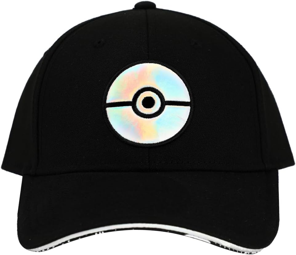 Bioworld Pokemon Holographic Pokeball Men's Elie Flex Black Baseball Cap - Image 2