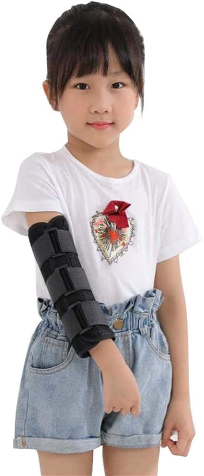 Tutore per Stecca per Gomito, Ortesi per Articolazione del Gomito Post-operatoria Regolabile per Bambini, Sollievo dal Dolore Articolare, Protezione Notturna per Il Recupero delle Lesioni