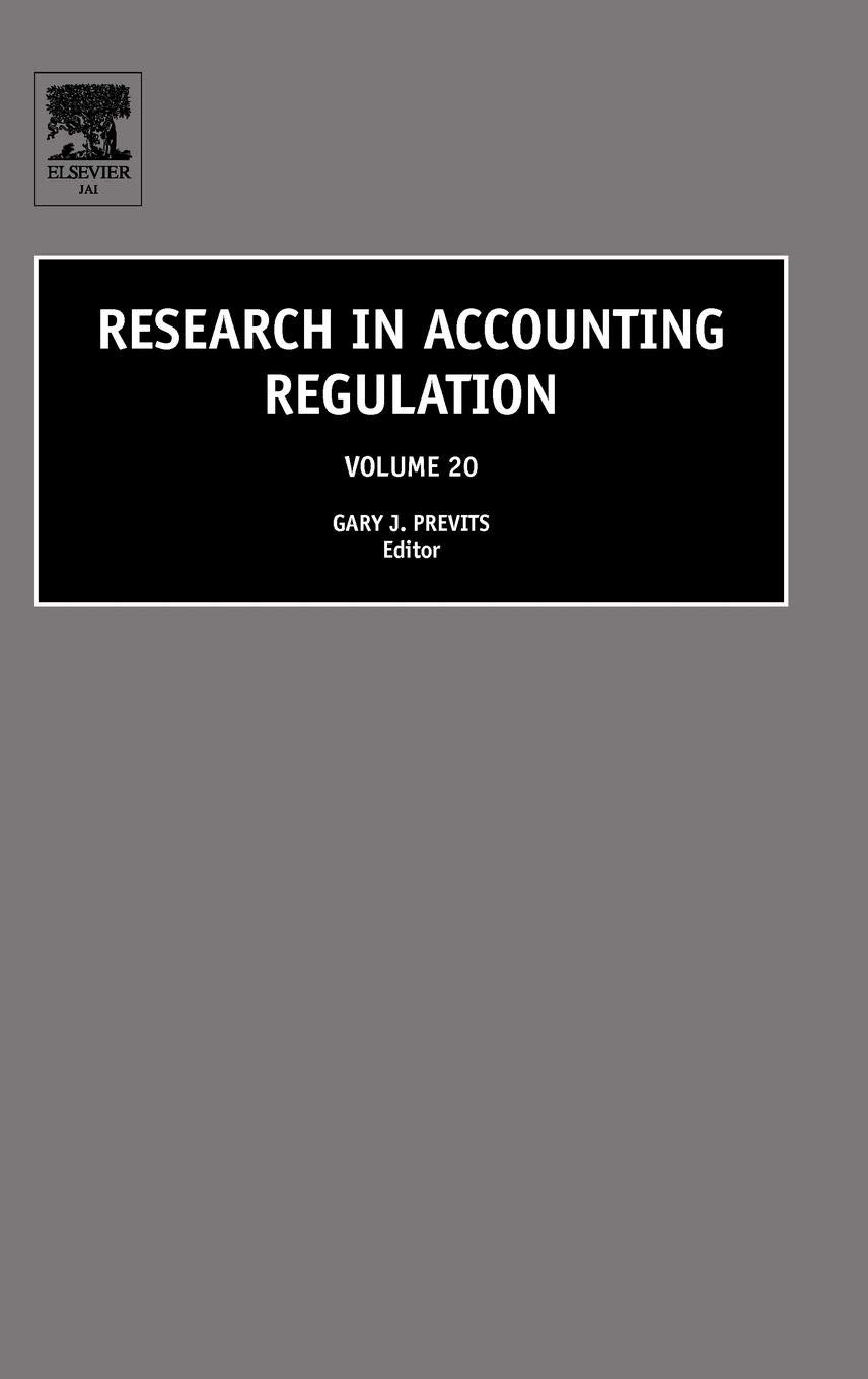 Buy Research In Accounting Regulation — BookShops.in