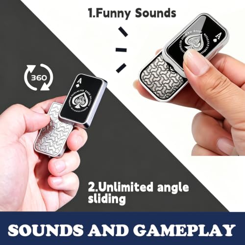 Image of Alloy Magnetic Metal Silver Fidget Slider for Stress and Anxiety Relief-Soap Box Style, Stress Relief Toys Adults, Unrestricted Sliding