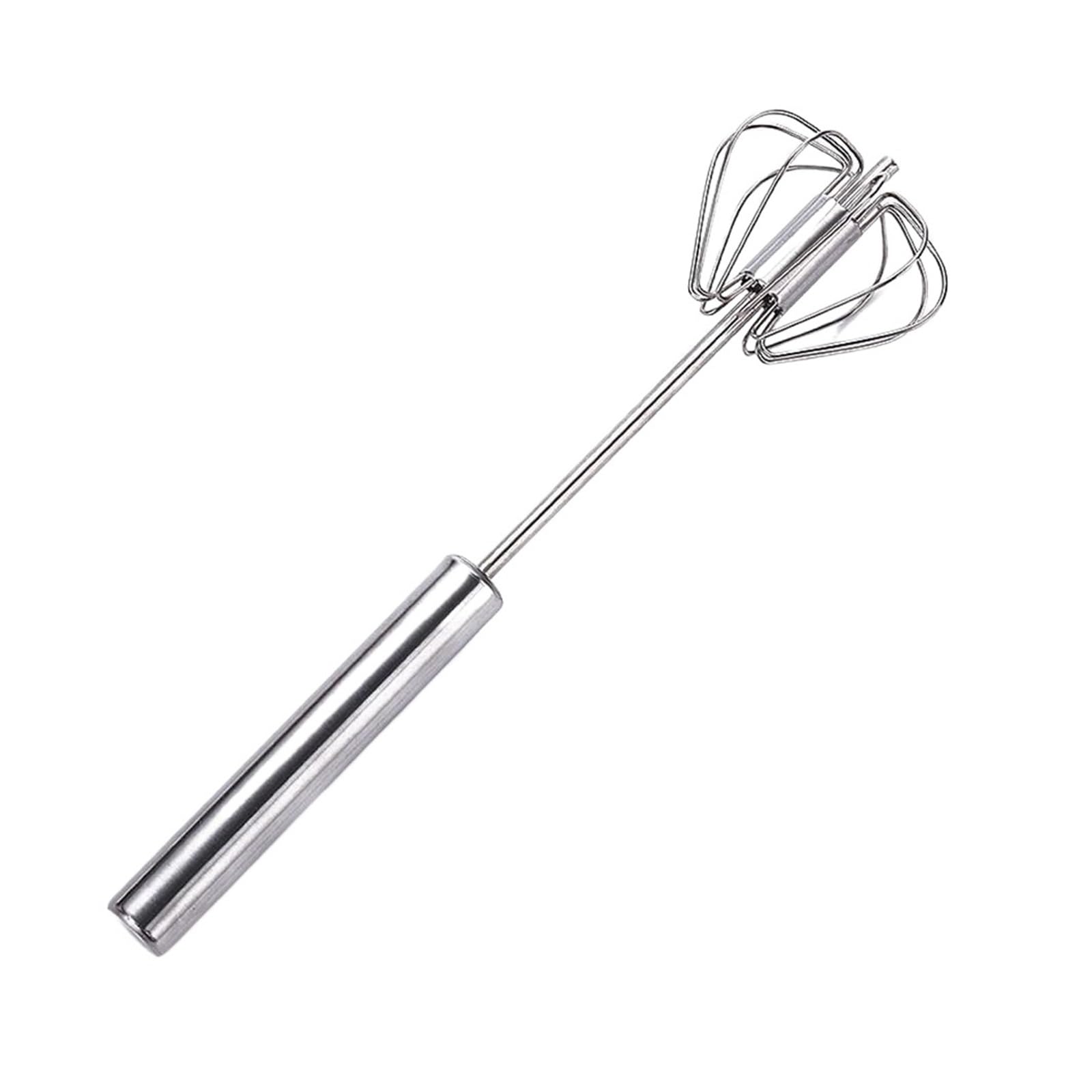 Batidora manual de huevos acero inoxidable for batir y mezclar crema sin esfuerzo(12inch)