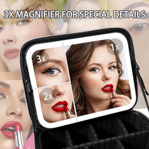 Beaugather HG01 Makeup Bag With Led Mirror,Upgraded Makeup Organizer Bag thumb #1