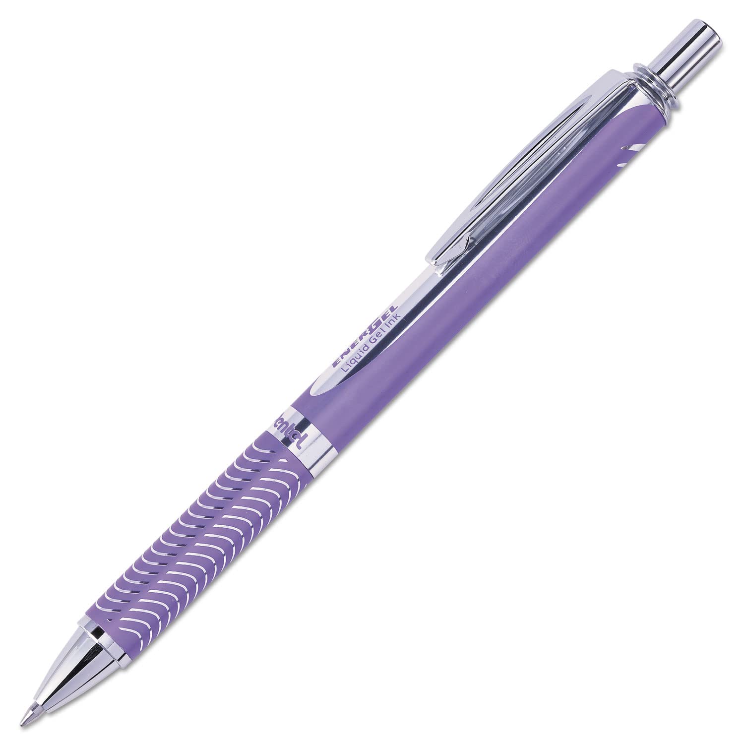 Pentel EnerGel Alloy RT Retractable Liquid Gel Pen, (0.7mm), Violet Barrel, Violet Ink, 1 Pack (BL407VBPV)