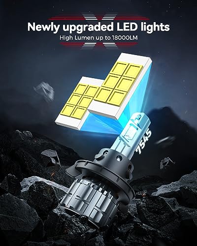 Image of SEALIGHT 9005 9006 LED Bulbs, 800% Ultra-Bright, Super Brightness 6500K Cool White Lights, 360-degree Illumination, 1:1 Real Size, 99% Fit Your Vehicles, Plug-N-Play, 4 Pack