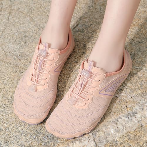Image of Hiking Barefoot Shoes for Women Men Breathable & Non-Slip Athletic Barefoot Wide Toe Water Shoes Lightweight Perfect for Walking,Running,and Swimming