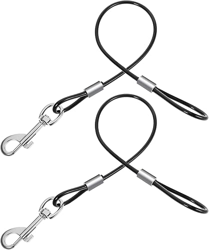 Xindojuz - 2 correas extensoras de correa para perros a prueba de mordidas para entrenamiento, correas retráctiles resistentes para perros pequeños,