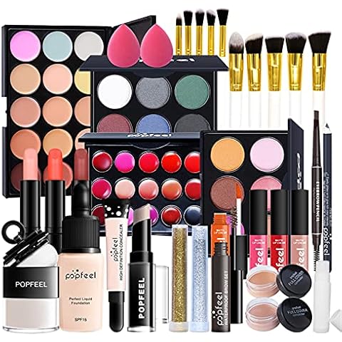 BrilliantDay Professional Makeup Set & Portable Travel All-in-One Cosmetic Set Eyeshadows Highlighter Lipstick Blush Brushes, Compact and Lightweight Design for Girls, Women#2 Cover