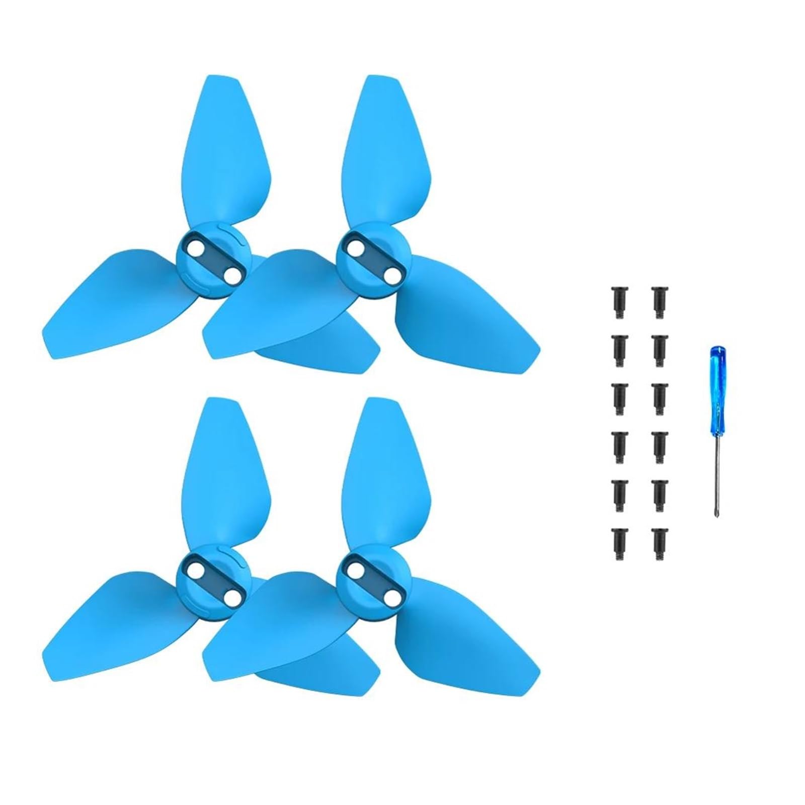 Pezzi di Ricambio Pala dell'elica 2 Coppie di eliche per DJ&I per droni per Ne&o(Blue)