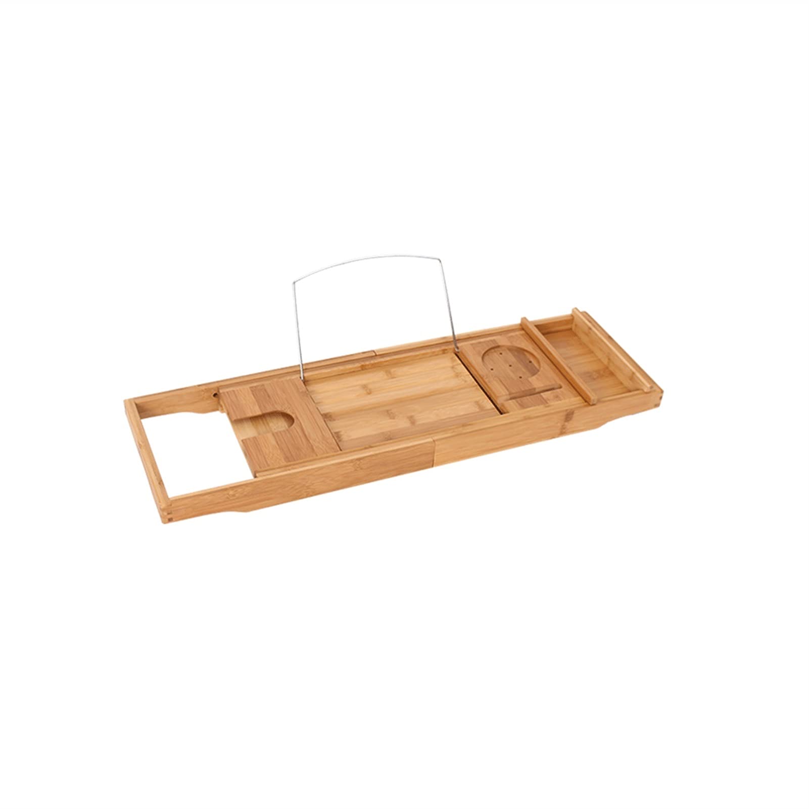 MYUYEE Storage Shelf Bamboo Over The Tub Expandable Shower And Bathtub Multifunctional Tray Storage Shelves, 109 * 23 * 5Cm/42.9×9.0×1.97 Inch