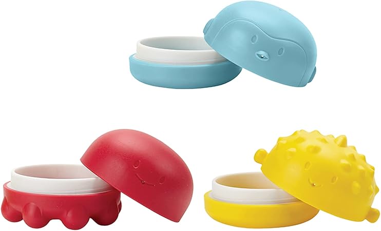 Ubbi Baby & Toddler Toys,Bath Toys Ubbi Squeeze and Squirt Silicone Mold Bath Toys for Toddlers and Baby, Multicolor