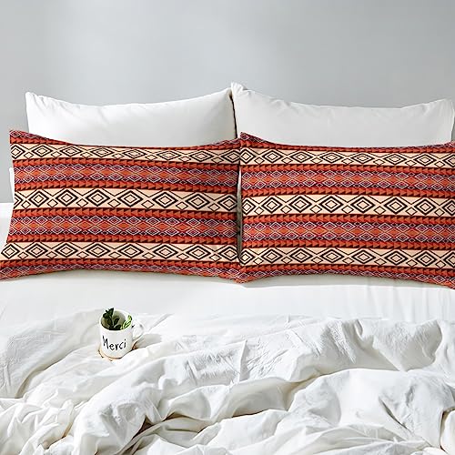 Housse de couette amérindien en diamant géométrique chic