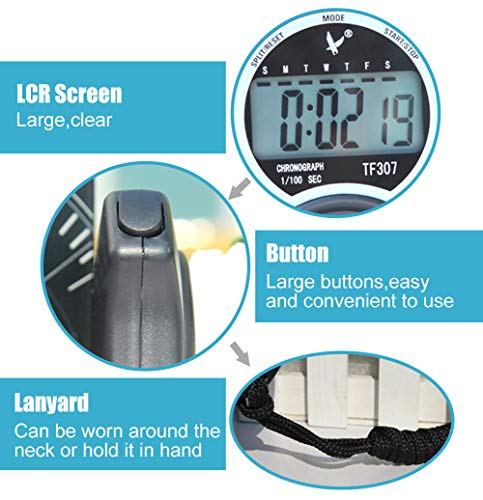 Stoppuhr RSVOM Digital Sport Timer Handheld Chronograph