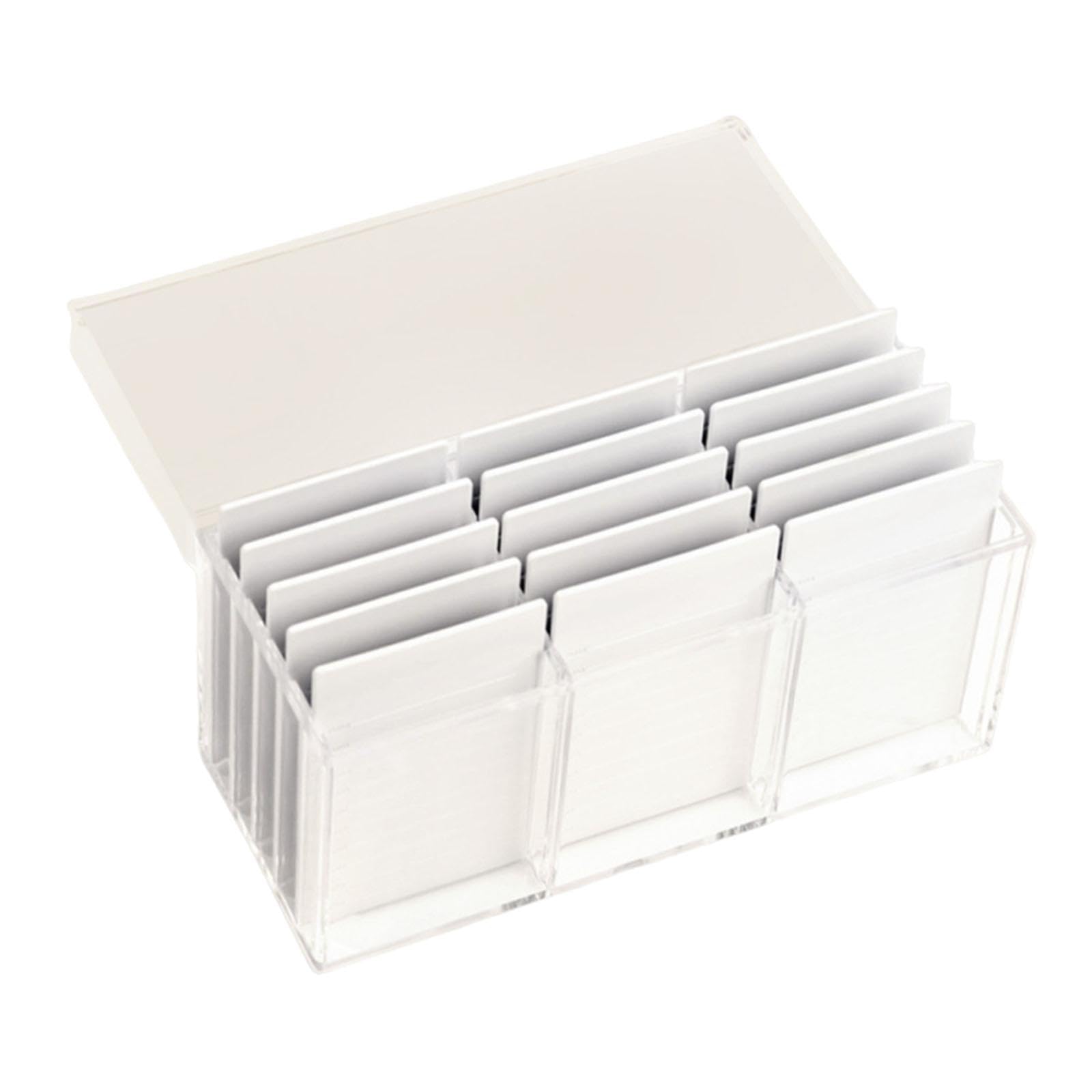 Boîte de Rangement pour Cils Support pour Outils de Greffe Porte-palette pour Cils Organisateur de Beauté Contenant à 15 Niveaux Robuste Adapté pour, Clair
