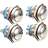 4pcs Doorbell Button Doorbell Chime Wired Door Switch Ringer Button for Home Component Universal Nickel-Plated Copper