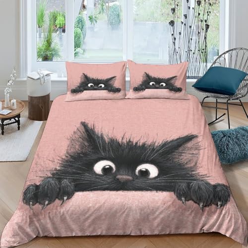 Parure de lit singe mignon avec housse de couette 220x240 cm en microfibre pour garçon