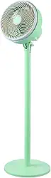 Ventilador de Coluna Vintage Ventilador Circulador de Ar de Piso (Verde, 110V)