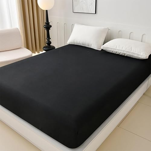 JUWENIN,1-Piece Fitted Bed Sheet Luxury Quality Wrinkle and Fade-Microfiber BedSheet