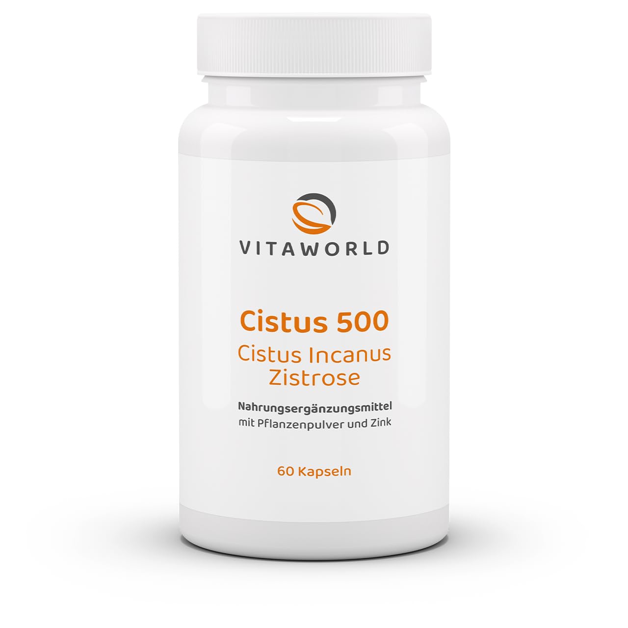 3er Pack Vita World Cistus 500 Cistus Incanus Zistrose 3 x 60 Kapseln Made in Germany Zink Zistrosenkonzentrat