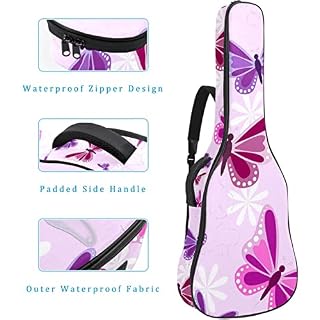 Hondank Housse de transport étanche pour guitare avec bandoulière réglable Motif triangle abstrait, Multicolor 03, 42… - Les Beatles, Paul McCartney, John Lennon, RIngo Starr, George Harrison Hondank Housse de transport étanche pour guitare avec bandoulière réglable Motif triangle abstrait, Multicolor 03, 42… – Image 4