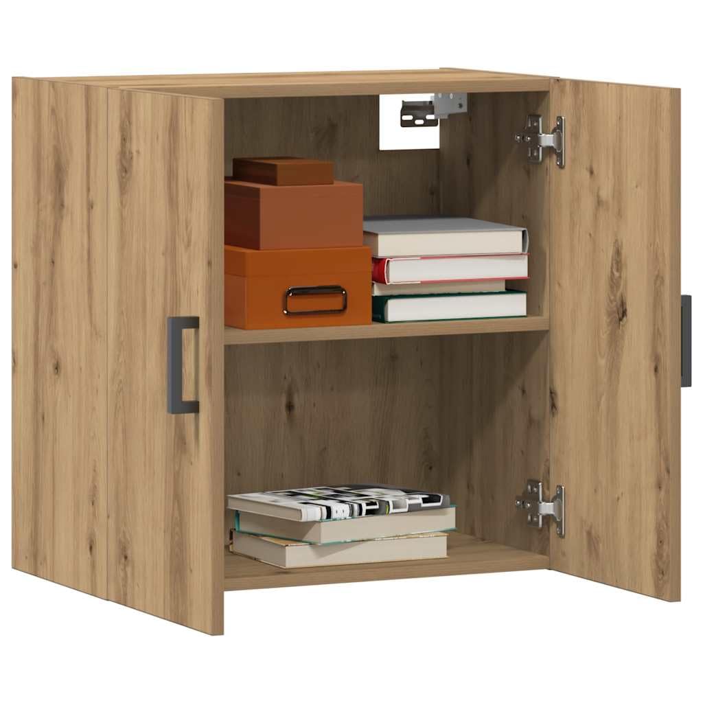 Armadietto a Muro Rovere Artigianale 60x31x60 cm Truciolato