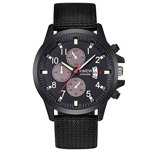 Hosaylike Reloj De Hombre Militares Acero Acero Fecha Cuarzo AnalóGico EjéRcito Vestido Informal Relojes De Pulsera Reloj De Hombre Deportivo