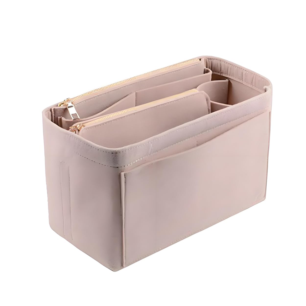 YXBQueen Trucco Organizzatore Borsa in Feltro Felt Cosmetico Inserisci Organizer Borsa per Viaggi Toiletry Stoccaggio Cachi Borse Fare Up personalizzate per le Donne