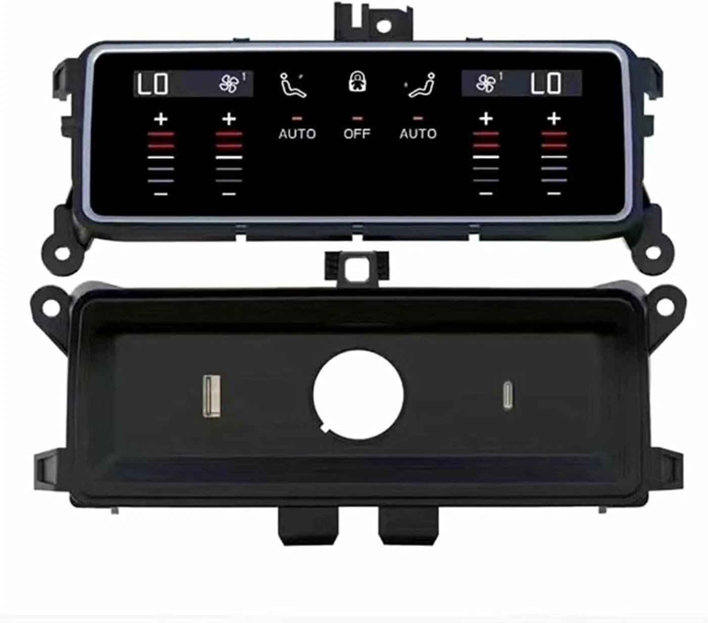 Panneau de Commande Tactile arrière pour climatisation de Voiture Audi A6 C8 19-24 - Pièces permettant de contrôler l'ensemble du système de climatisation du véhicule.