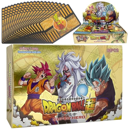36 Pack Anime Trading Cards, Anime Cards, Cartoon Trading Card, Cartoon Card, Lieblingskartenspiele für Teenager, Kinder und Erwachsene