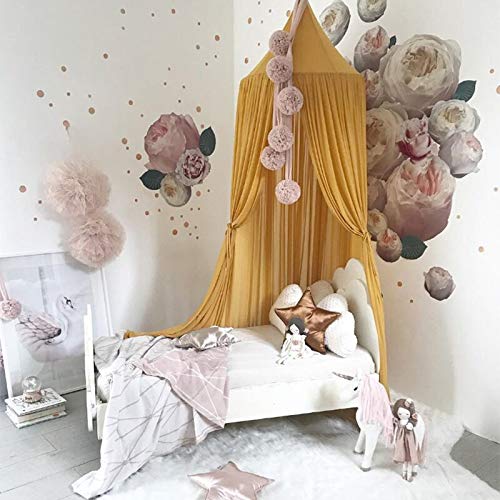 Amazon｜Hakona 蚊帳 天蓋カーテン シフォン 子供用 吊り下げタイプ