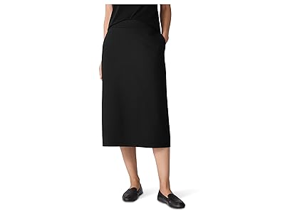 Eileen Fisher Washable Flex Ponte Calf Length Skirt Women