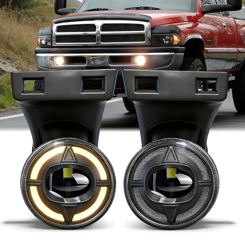Vumegege LED Fog Light Assembly with DRL Turn Signal, High Brightness Clear...