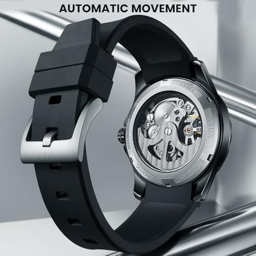 Image of WeCool Fairwhale Automatic Mechanical Watch for Men Luxury Skeleton Analog Men's Watch 50M Waterproof Luminous Unique Cool Wrist Watchs | Best Gift for Males