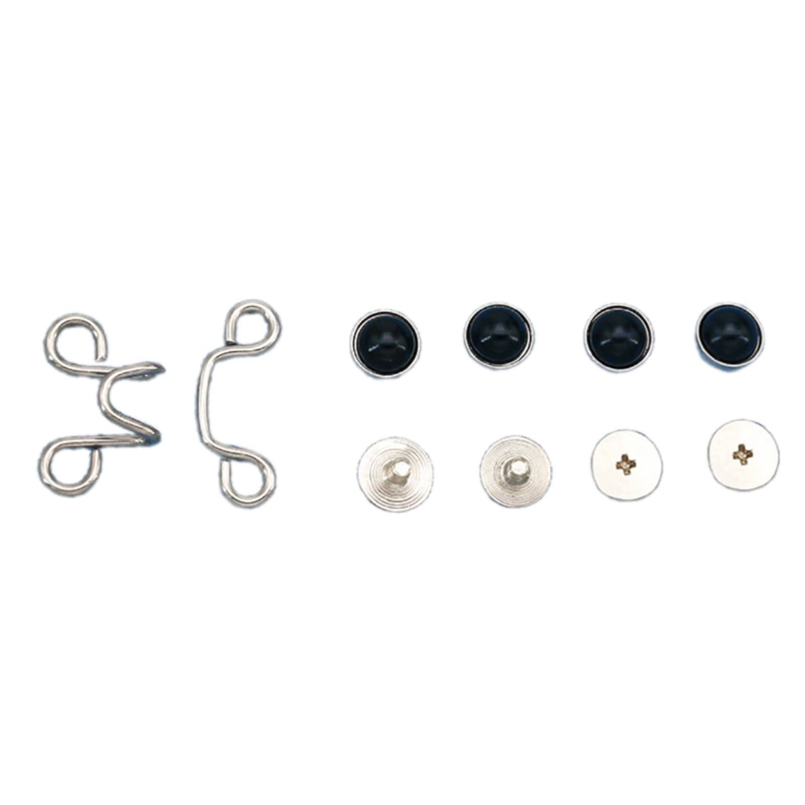 Xjdzineq Metal Waist Button Tighteners Pants Tighteners Buckles for Jeans Trousers Skirt Button Extenders for Pants