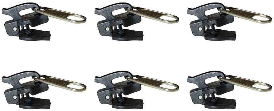 6Pcs Black Premium Quality Universal Fix Fix Zipper Repair Kit Replacement Zip Slider Teeth Zippers, Haberdashery