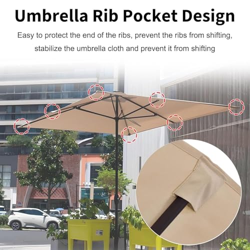 Toldo de Repuesto rectangular 2x3m caqui 6