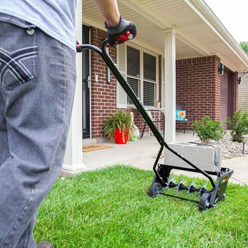 Aerador de púas Brinly 20" con acero galvanizado miniatura 6