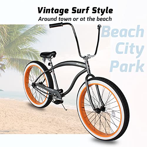 Bicicleta Tracer Avalon Playera de una velocidad, ruedas de 29", color gris/naranja miniatura 5