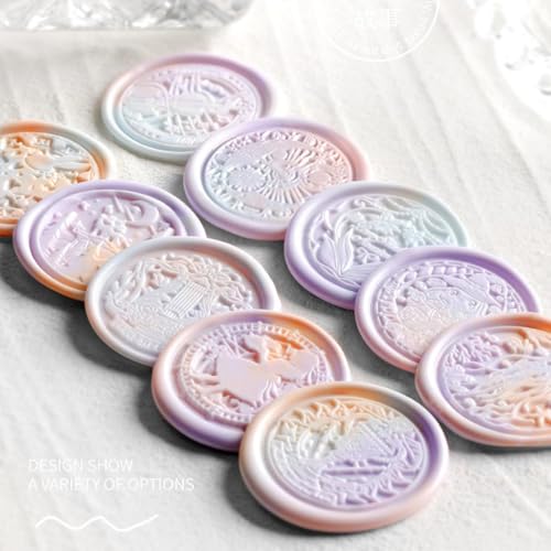 Image of 600pcs Purple Wax Seal Beads,6 Assorted Color Sealing Wax Beads Ideal for Wax Seal Stamp Wedding Letter Envelope Decor Wine Bottle Wax Sealing (Purple Series)