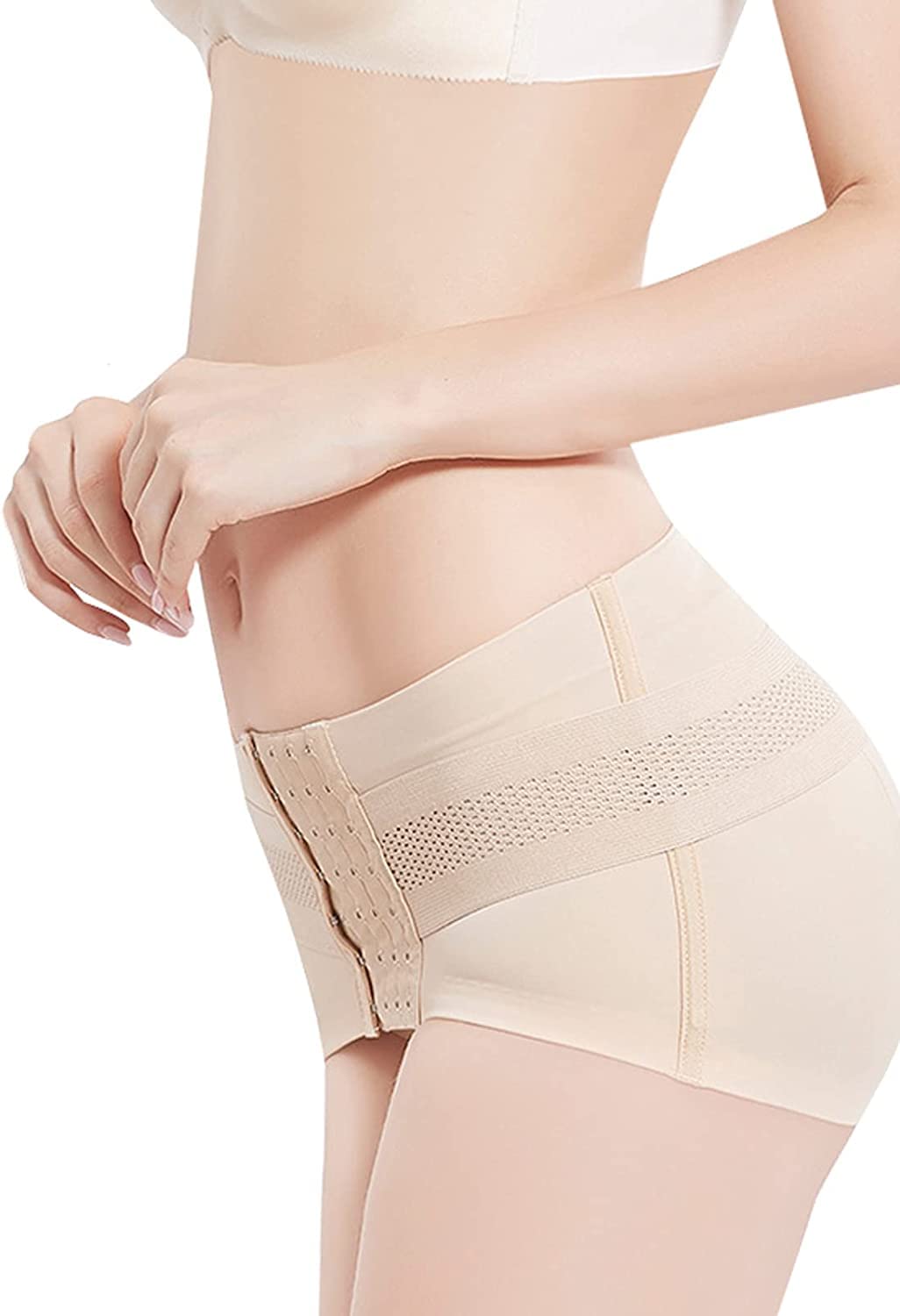 Cintura per la correzione della postura pelvica, in tessuto confortevole e traspirante, regolabile, per hip-up, post-partum, per alleviare il dolore, 2 pezzi (nero, S)