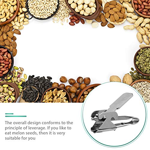 Hemoton Alicate de Sementes de Melão 2 Peças de Aço Inoxidável Alicate de Sementes de Girassol de Me