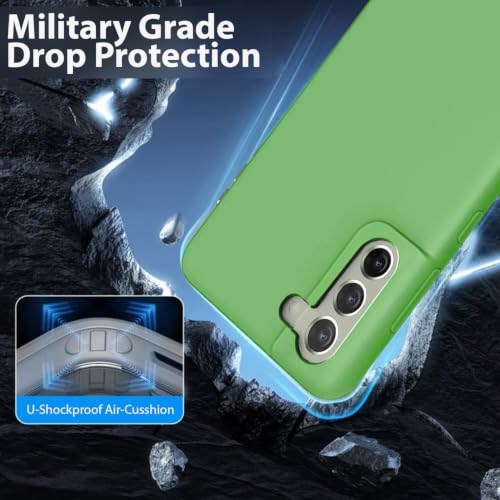 Image of LIRAMARK Liquid Silicone Soft Back Cover Case for Samsung Galaxy S21 FE 5G (Mint Green)